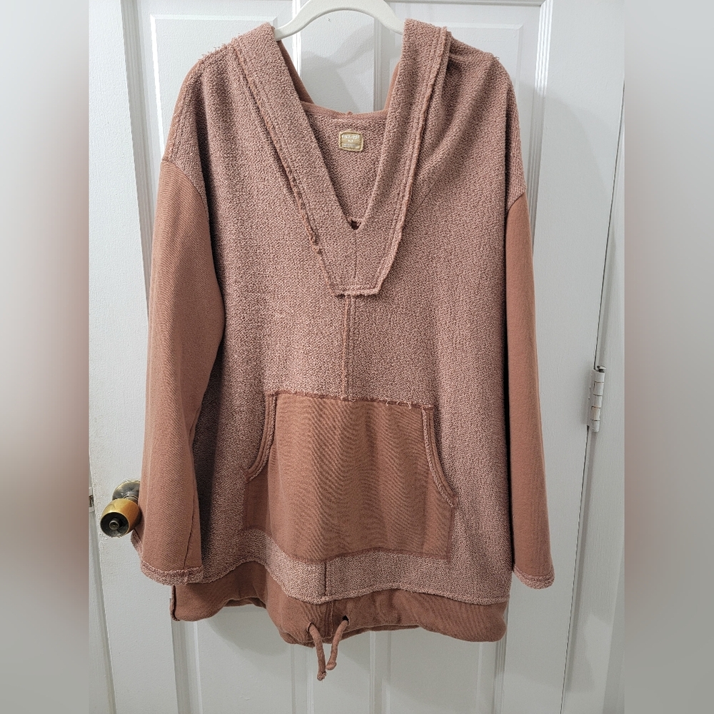 Free People Free Est V-Neck Brown Sweater